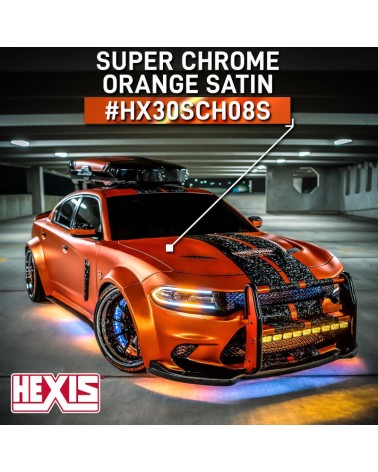 HEXIS Skintac HX30SCH08S Super Chrome Orange Satin